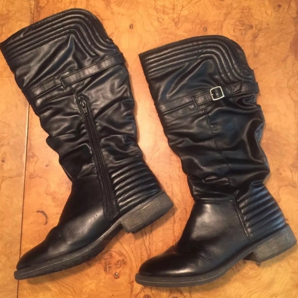 Girls Stevies #Call Me Boots Black 4, Steve Madden